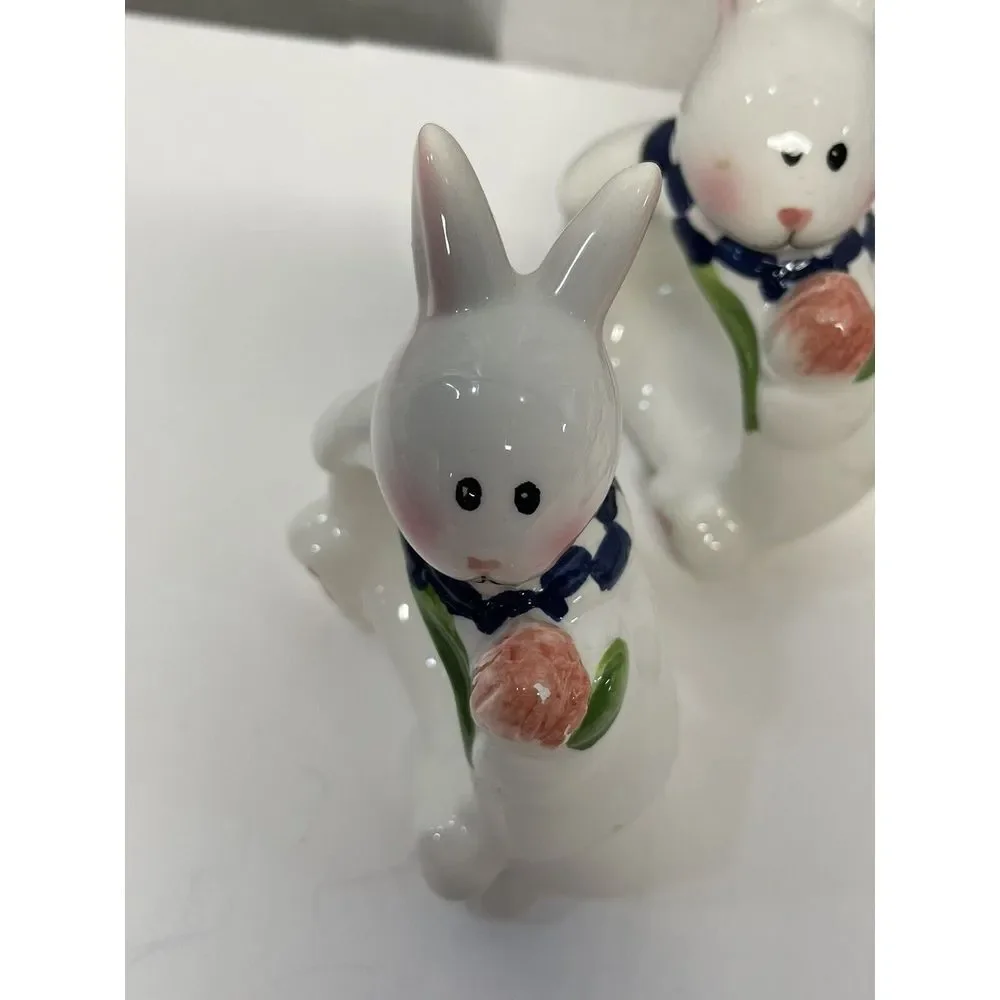 Easter Bunny Rabbit Napkin‎ Holders (4) Mercuries